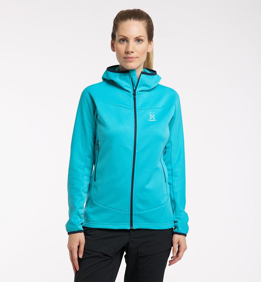 Haglöfs Frost Mid Layer Blue For Womens RANWM7546 Australia